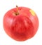 Red-yellow Jonathan apple, isolated