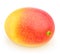 Red-yellow mature mango isolated on a white