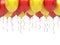 Red yellow party balloons