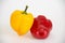 Red and yellow peppers photos