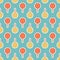 Red yellow popsicles citrus slice ice lolly seamless pattern green cute background