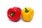 Red and Yellow Sweet Bell Pepper, Capsicum annum