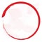 Red Zen Blood Enso Circle Vector Art Brush Design Illustration