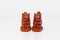 Reddish squirrel shaped salt and pepper shakers