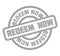 Redeem Now rubber stamp