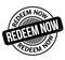 Redeem Now rubber stamp