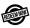 Redeem Now rubber stamp