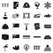 Redeployment icons set, simple style