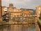 Redeveloped warehouses along the River Aire, Leeds