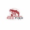 Redfish logo design graphic inspiration