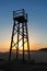 Redhead Beach Shark Tower at Sunset