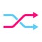 Redirect icon vector change direction symbol for graphic design, logo, web site, social media, mobile app, ui illustration