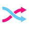 Redirect icon vector change direction symbolfor graphic design, logo, web site, social media, mobile app, ui illustration