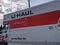 Redmond, WA USA - circa March 2021: View of a U-Haul moving truck on the freeway on a sunny day