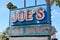 REDONDO BEACH, CALIFORNIA - 10 SEP 2021:  Joes Crab Shack sign , a popular seafood restaurant chain