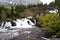 Redrock Falls along the Swiftcurrent Pass in Glacier National Park