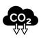 Reduce CO2 emissions icon isolated