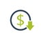 Reduce costs icon