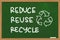 Reduce Reuse Recycle, Motivational Words Quotes Concept