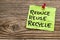 Reduce, reuse and recycle note