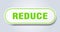 reduce sign. rounded isolated button. white sticker