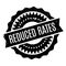 Reduced Rates rubber stamp