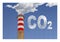 Reduction of CO2 presence in the atmosphere - jigsaw puzzle concept image