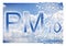 Reduction of particulate matter PM10 in the air - concept image in puzzle shape