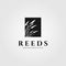 Reeds logo vector minimalist illustration design