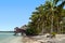 Reef Bungalows over tropical coral reef