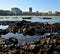 Reefs at low tide, Las Palmas city