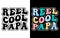 Reel cool papa - Typographic Vector T shirt Design