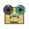 Reel tape recorder flat icon