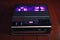 Reel to reel audio tape recorder with purple led light strip