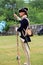 Reenactment of loading muskets during the American Revolution,Fort Ticonderoga,New York,2014