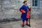 Reenactor dressed as a Spanish soldier of the seventeenth century  in Florida`s Historic Coast. 2