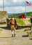 Reenactor at  the historic  Fort Ticonderoga in Upstate New York