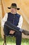 Reenactor at the Yankee Encampment at the â€œBattle of Libertyâ€ - Bedford, Virginia