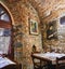 Refectory of a Typical Italian Trattoria. Citta Alta, Bergamo, Italy