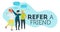 Refer a friend concept