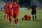 The referee gave the foul against a player of FC Ufa