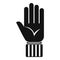 Referee hand icon simple vector. Game judge