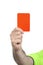 Referee Hand with Red Card