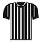 Referee shirt icon simple vector. Judge penalty