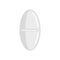 Refill pill icon flat isolated vector