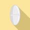 Refill pill icon, flat style