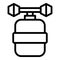 Refilling water tank icon outline vector. Filter system