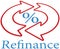 Refinance home mortgage loan icon symbol