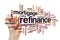 Refinance word cloud concept