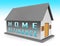 Refinance Your Home Icon Representing Home Equity Line Of Credit - 3d Illustration